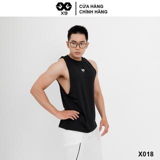 [Mã BMLTM50 giảm đến 50K đơn 99K] Áo Thun Tanktop Nam Rộng Nách Thể Thao Tập Gym Chạy Bộ Bóng Rổ - X9 Sportswear - X018