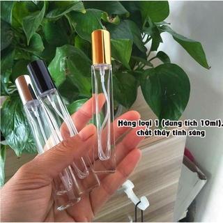 Combo 100 lọ chiết nước hoa trụ vuông dài 10ml