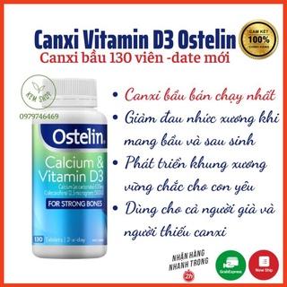 [Cam Kết Hàng Auth] Canxi bầu Ostelin Calcium & Vitamin d3 bổ sung Canxi, D3 cho bà bầu, mẹ cho con bú