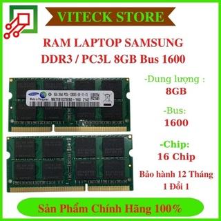 Ram Laptop SAMSUNG 8GB PC3L (DDR3) Bus 1600 - Chính Hãng - Mới 100% - BH 12 Tháng 1 Đổi 1