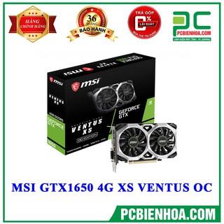 [Mã 1512ELSALE0 giảm 5% đơn 400k] Card màn hình MSI GTX1650 4G XS OCV1 VENTUS DDR5- Hàng chính hãng 36T