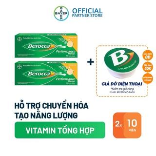 Bộ 2 hộp viên sủi bổ sung Vitamin Berocca Performance Mango 10 Viên/hộp