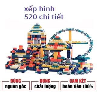 Bộ Đồ Chơi Lắp Ghép 520 Chi Tiết Siêu Trí Tuệ Cho Bé