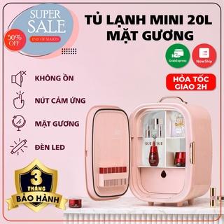 Tủ lạnh mini đựng mỹ phẩm mặt gương dung tích 8-10-20 Lít 2022 retoanquoc