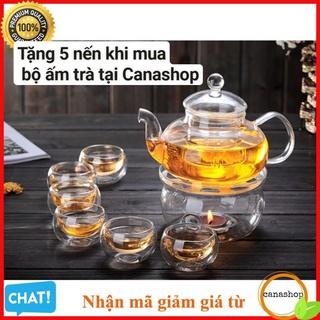 bộ ấm trà thủy tinh chịu nhiệt