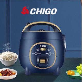 Nồi cơm điện mini Chigo 0.8L đa năng, Nấu cơm, Nấu cháo, Hầm xương, Luộc rau củ quả tiện lợi - CFXP15-E