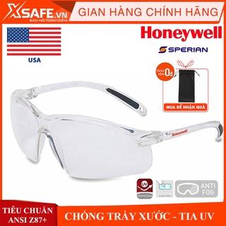 Kính bảo hộ Honeywell A700 Mắt kính chống bụi, chống tia UV, chống trầy xước, đọng sương