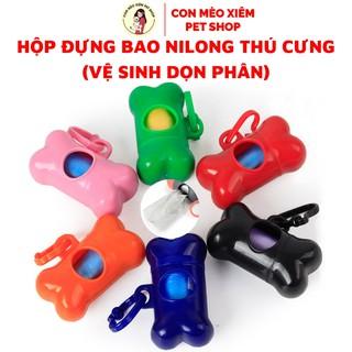 Túi hốt phân cho chó mèo bao nilong rác hộp vệ sinh, đồ dùng cún mèo con lớn nhỏ Con Mèo Xiêm