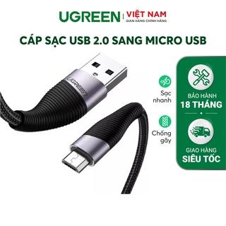 Cáp sạc và truyền dữ liệu cho điện thoại Android, dài 0.5-2m UGREEN ED017 hỗ trợ công nghệ sạc Quick Charge 3.0