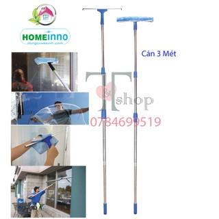 Bộ Cây Lau Kính, Gạt Nước Kiếng Homeinno Cán Tăng đơ Dài 3m