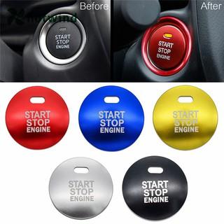 Sticker dán trang trí nút bấm khởi động xe hơi Mazda