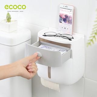 Hộp đựng Giấy Vệ Sinh ECOCO Cao cấp 2 tầng - Đa năng, Sang trọng, Tiện dụng E1804