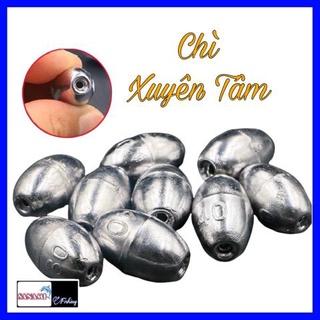 Chì Câu Cá Tròn Xuyên Tâm Đủ Size 3g,7g,10g PK-7 Chuyên Dùng Câu Mọi Mặt Trận Có Nước Và Cá