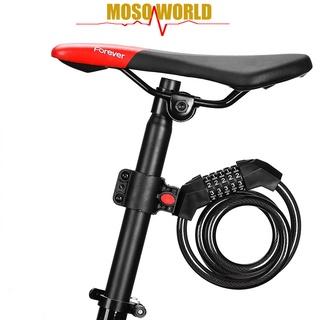 Dây ổ khóa MOSOWORLD có mật khẩu 5 số chống trộm bảo vệ xe đạp an toàn