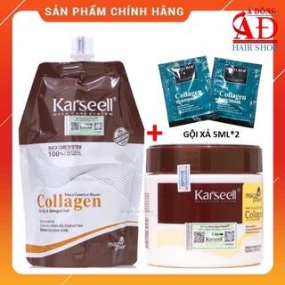 [Chính hãng] [VAT] Kem ủ tóc Karseell Collagen Maca siêu mượt phục hồi tóc 500ml + Gội xả gói kèm 5mlx2