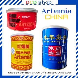 Trứng artemia ấp nở trung quốc - tỉ lệ nở cao - thức ăn cho cá 7 màu, cá betta và cá con