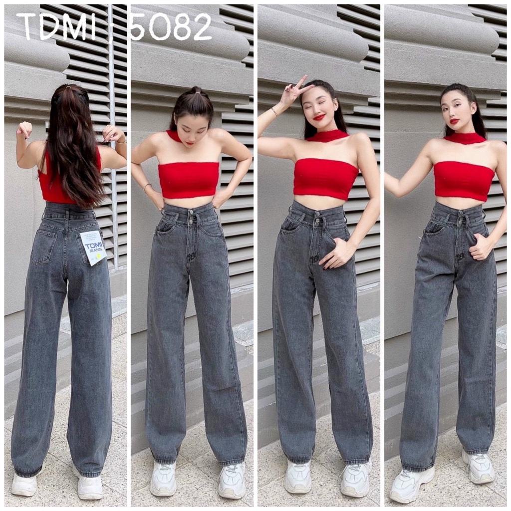 Lựa chọn kích thước quần jeans nữ ống rộng lưng như thế nào?