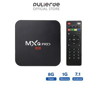Đầu thu TV PULIERDE MXQ Pro 4K cho Android KODI chuyển đổi TV thường thành TV thông minh dung lượng 1GB 8GB