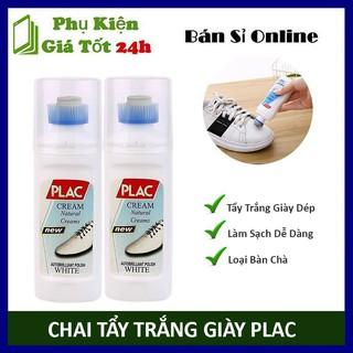 Chai Xịt Tẩy Trắng Vệ Sinh Giày Dép, Túi Xách Plac - Loại Có Đầu Chà Đa Năng