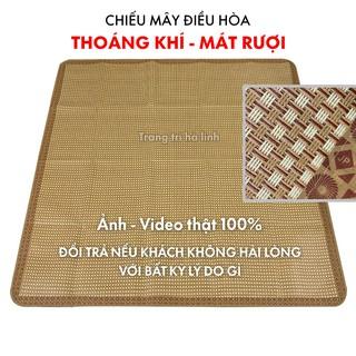 Chiếu điều hòa sợi mây tổng hợp lót lụa cao cấp 2 mặt giá rẻ 1m2 1m6 1m8