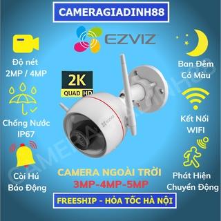 Camera Wifi Ezviz Ngoài Trời H3, C3W Pro C3TN 2M 3M 4M 5MP 1080P 2K 3K, Camera Màu Ban Đêm C3N, Out Pro Chính Hãng 24TH