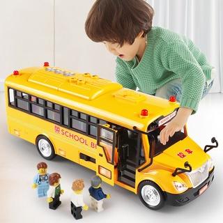 Đồ Chơi Ô Tô Xe Buýt School Bus BBS Cho Trẻ Em Mở Các Cửa, Có Đèn, Âm Thanh Và Hành Khách