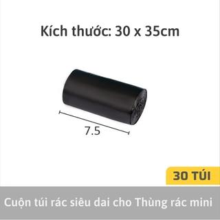 Cuộn Túi Đựng Rác Mini Siêu Dai Cho Thùng Rác Mini Văn Phòng Để Bàn Nhà Bếp