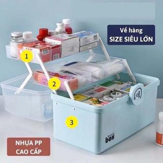 Hộp Đựng Thuốc Y Tế Cứu Thương Nhiều Tầng Tiện Dụng Cho Gia Đình BOX