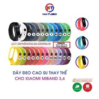 Dây Đeo Cao Su Thay Thế Cho Đồng Hồ Thông Minh Xiaomi Miband 3 Miband 4 Chất Lượng Cao