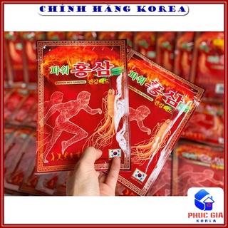 Cao dán hồng sâm hàn quốc chính hãng, gói 20 miếng - Cao dán sâm Power đỏ giảm đau lưng, đau cơ, đau vai gáy - phucgia