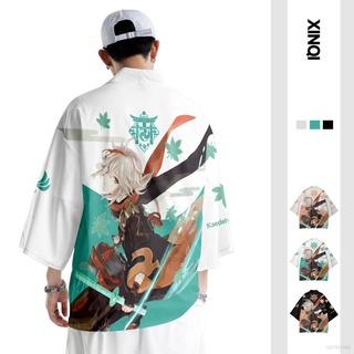 Yyds Genshin Va Chạm Kazuha Kimono Haori Áo Khoác Ngoài Hóa Trang Anime Thời Trang Giản Dị Cỡ Lớn