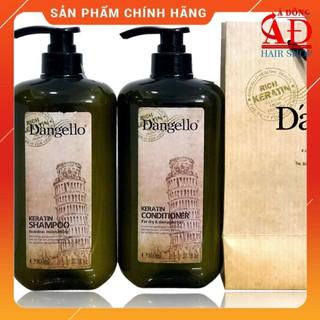 [D'angello Chính hãng][VAT] Bộ dầu Gội xả Dangello Keratin phục hồi mềm mượt cho tóc khô hư tổn