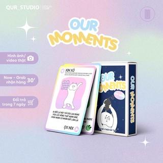 Bộ Bài Mèo Nổ Học Đường Our Moments– Boardgame Thách Hay Thật Chơi Tại Trường Học Bởi QUR STUDIO