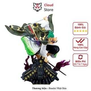 Mô hình One Piece Zoro có hiệu ứng hắc kiếm, figure anime onepiece CLOUD STORE,nhân vật anime chính hãng Sauron Original