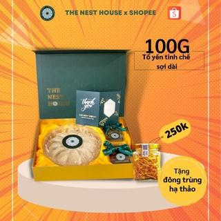 [HÀNG CÔNG TY] 100G tổ yến sào Khánh Hoà Nha Trang tinh chế sợi dài loại 1 - yến xào tự nhiên cao cấp The Nest House