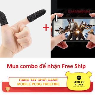 Combo Gang tay chơi game + Nút bắn PUBG LIENVU0294