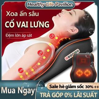 [Bạn mới nhập COSHBM -50% đơn 0Đ] [Mã COSDAY460 -10% đơn 150K] AM509 Gối massage vai gáy toàn thân đa năng cao cấp BENBO