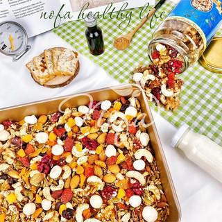 Granola Siêu Hạt Ăn Kiêng Nofa, Ngũ Cốc Giảm Cân Dinh Dưỡng Không Đường, Óc Chó Đỏ, Dâu Tây, Thêm Mắc Ca 500gr