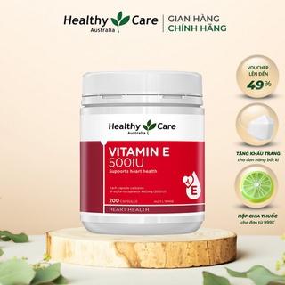 [Bạn mới nhập COSHBM -50% đơn 0Đ] Viên Uống Bổ Sung Vitamin E Healthy Care 500IU 200 Viên Hỗ Trợ Tái Tạo Và Làm Đẹp Da