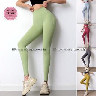 Quần Legging Cạp Cạp Cao Gen Bụng Nâng Mông Thể Thao Nữ Tập Gym Yoga❤️𝐇𝐀̀𝐍𝐆 𝐗𝐈̣𝐍❤️ Thun Bột Lulu Siêu Co Giãn 919