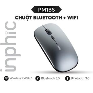 [Mã BMLT35 giảm đến 35K] Chuột Văn Phòng Bluetooth + Wifi INPHIC PM1BS Tương Thích Macbook Windows Ipad Smart TV