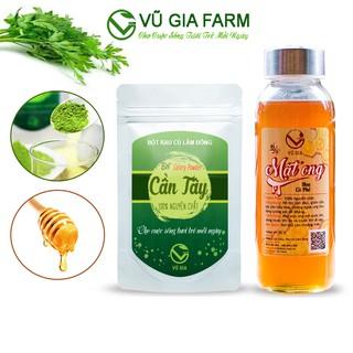 [Mã BMLTM50 giảm đến 50K đơn 99K] Combo Mật Ong Hoa Cà Phê 420g + Bột Cần Tây Sấy Lạnh 50g - Nguyên Chất Vũ Gia