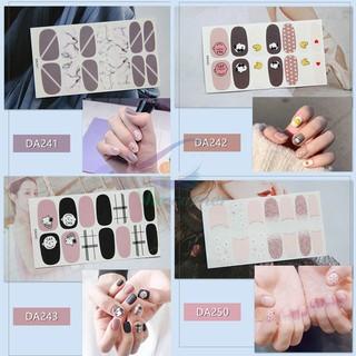 Bộ nail sticker 14 miếng dán móng tay trang trí 3D DA241-DA260 xinh xắn chống thấm nước