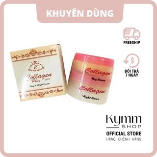 Combo serum và Bộ kem colagen Plus Vit e