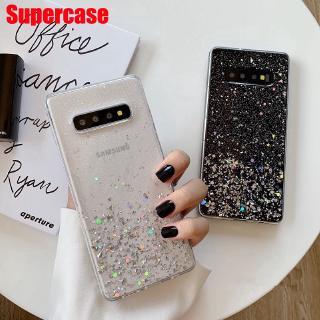 Ốp lưng mềm trong suốt màu lấp lánh cho SAMSUNG GALAXY S10 5G S10 S9 S8 NOTE 10 PLUS S10E NOTE 9 8