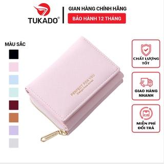 Ví Nữ Mini Cầm Tay PERFECT FOR YOU Dáng Ngắn Nhiều Ngăn Tiện Dụng Chất Da Xước Cao Cấp Cực Đẹp PFY04 - Tukado