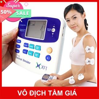 Máy mát xa xung điện 4 miếng dán châm cứu 6 vị trí massage trị liệu tích hợp bút dò huyệt giúp giảm mệt mỏi XFT 320