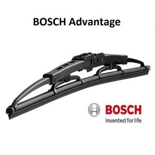 Gạt Mưa Ô Tô Bosch Advantage Loại Thân Cứng Xương Sắt - HÀNG CHÍNH HÃNG