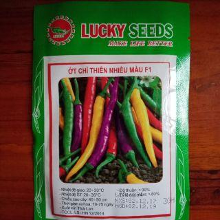 Hạt giống ớt chỉ thiên nhiều màu LUCKY SEEDS - 30 hạt