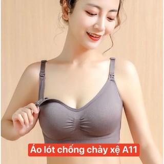 Áo lót ngực bầu cho bé con bú nâng ngực chống chảy xệ sau sinh mùa hè không gọng đồ lót chip bà bầu A12